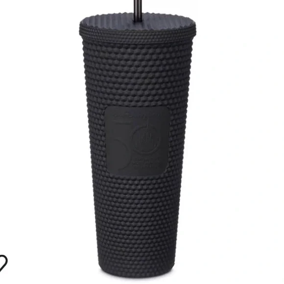 STARBUCKS Walt Disney World 50th Anniversary Geometric Black Tumbler -New - Picture 1 of 7